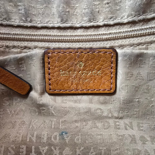 Kate Spade Colorful Stripped Brown Leather Crossbody Purse