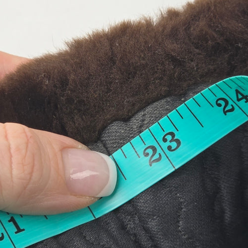 Vintage Brown Faux Sheepskin Fur Hat