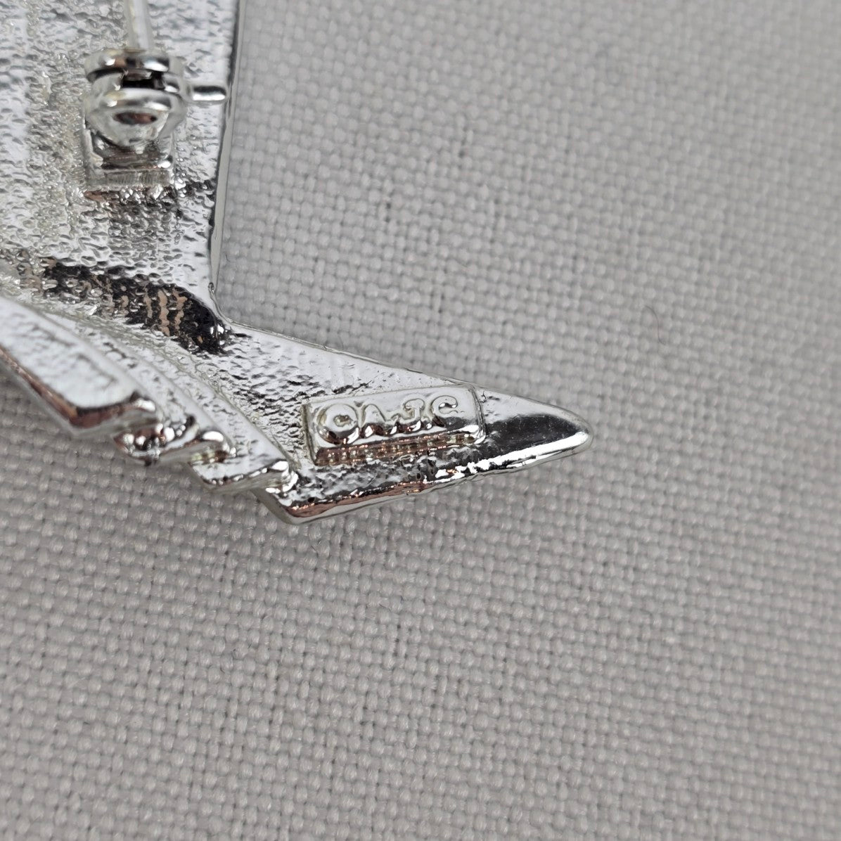 Vintage AJC Art Deco Silver Women Man & Shoe Brooch