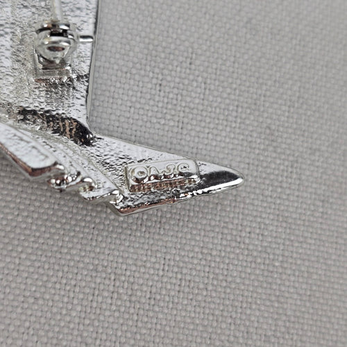 Vintage AJC Art Deco Silver Women Man & Shoe Brooch