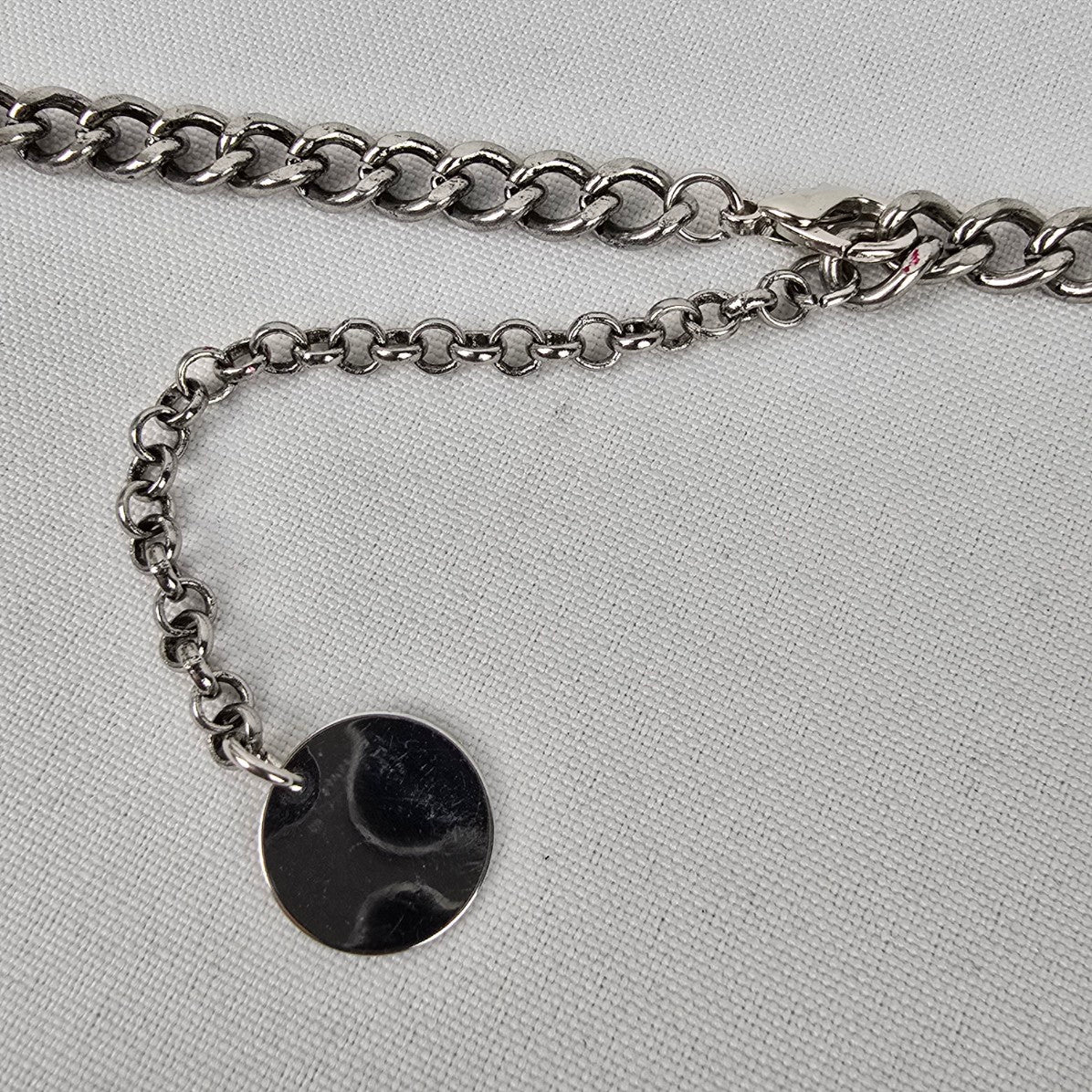 Silver Layered Chain Belt Size S/M