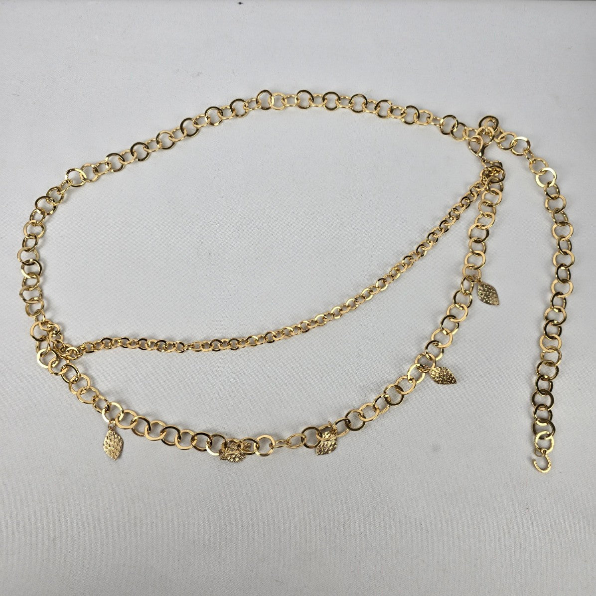 Gold Tone Layered Chain Belt Size M/L