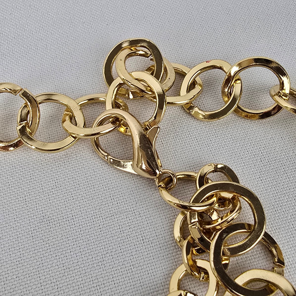 Gold Tone Layered Chain Belt Size M/L