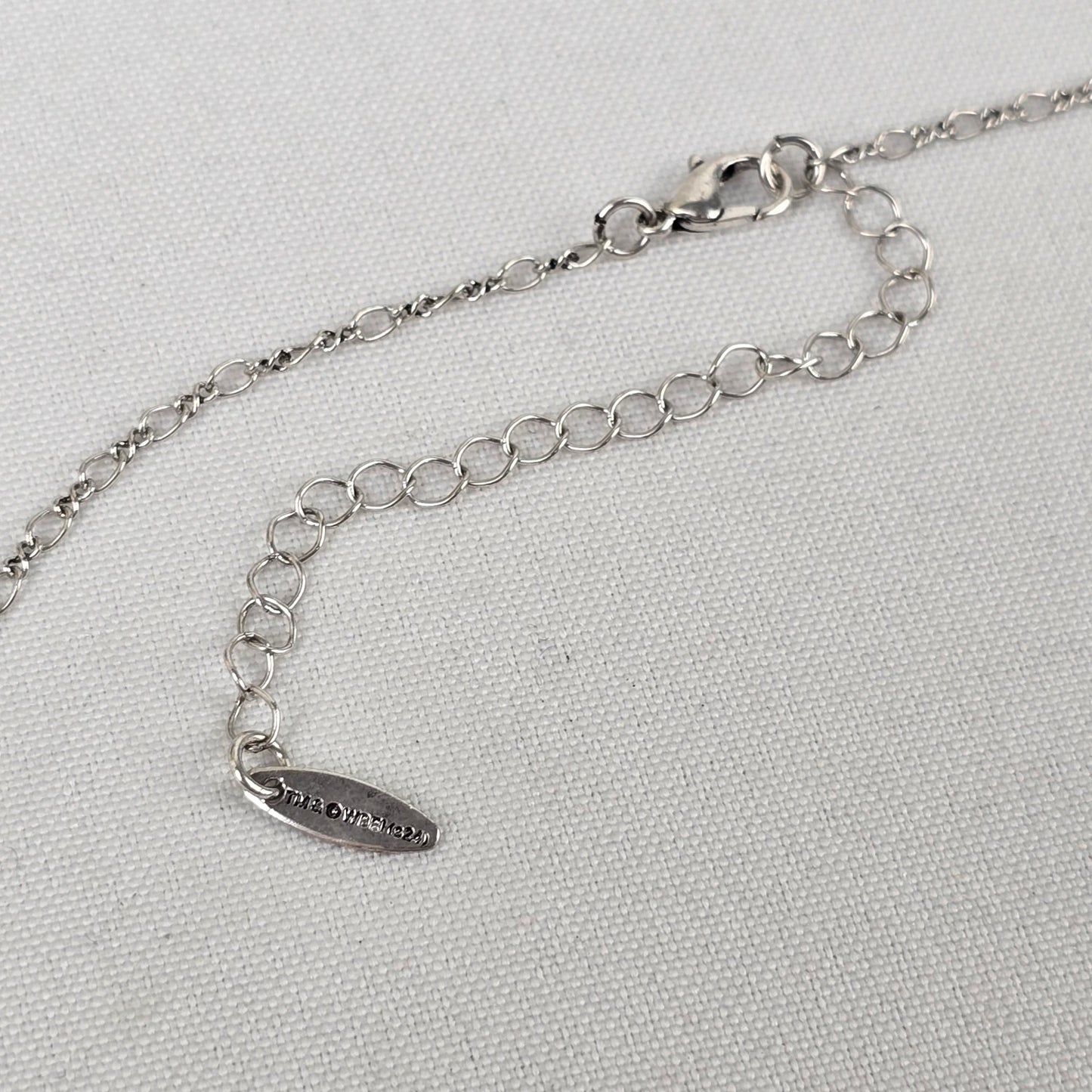 Corpse Bride Skeleton Hands Blue Heart Necklace