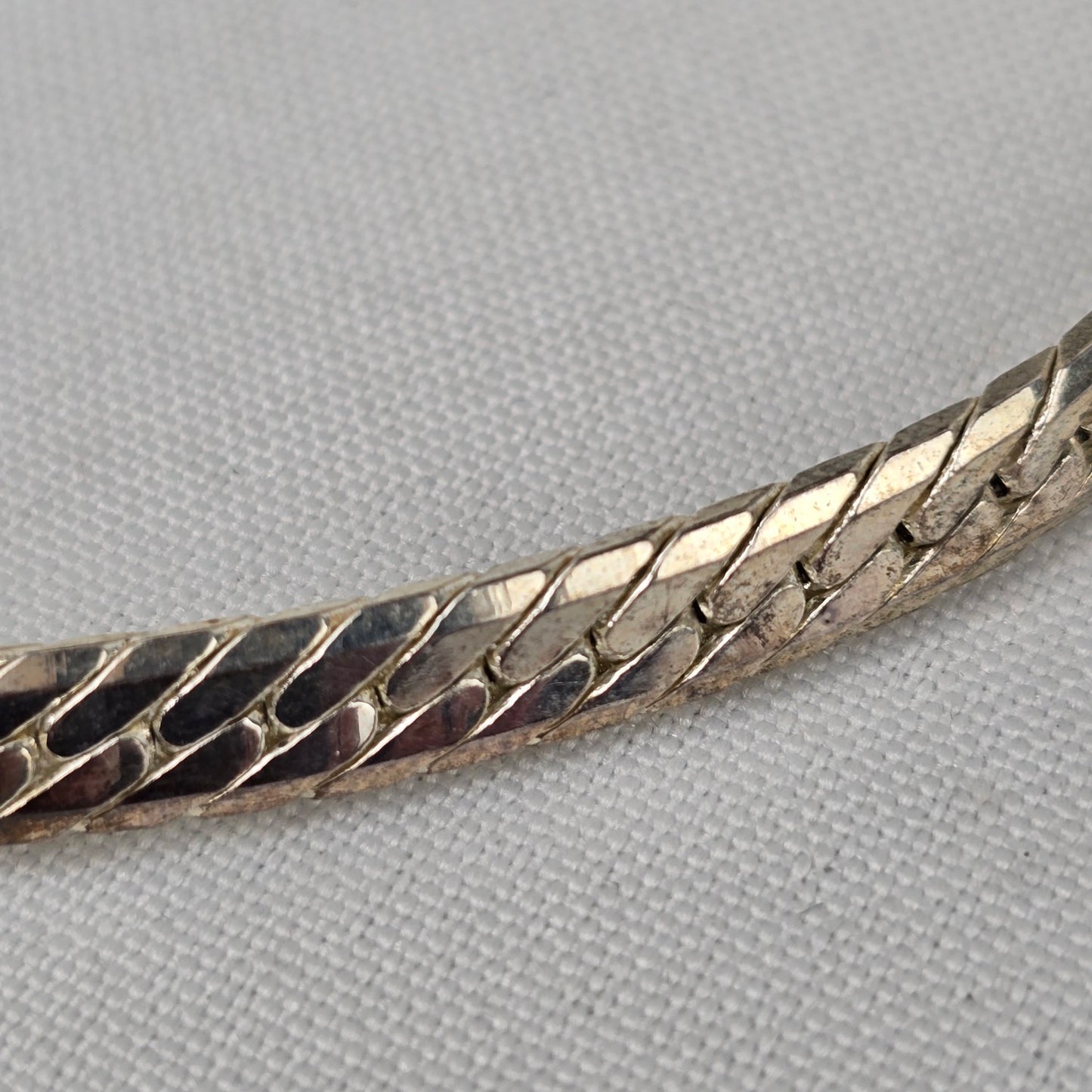 Vintage Silver Tone Statement Collar Necklace