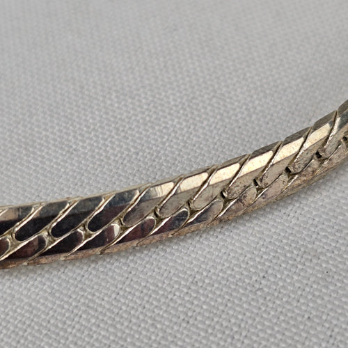 Vintage Silver Tone Statement Collar Necklace