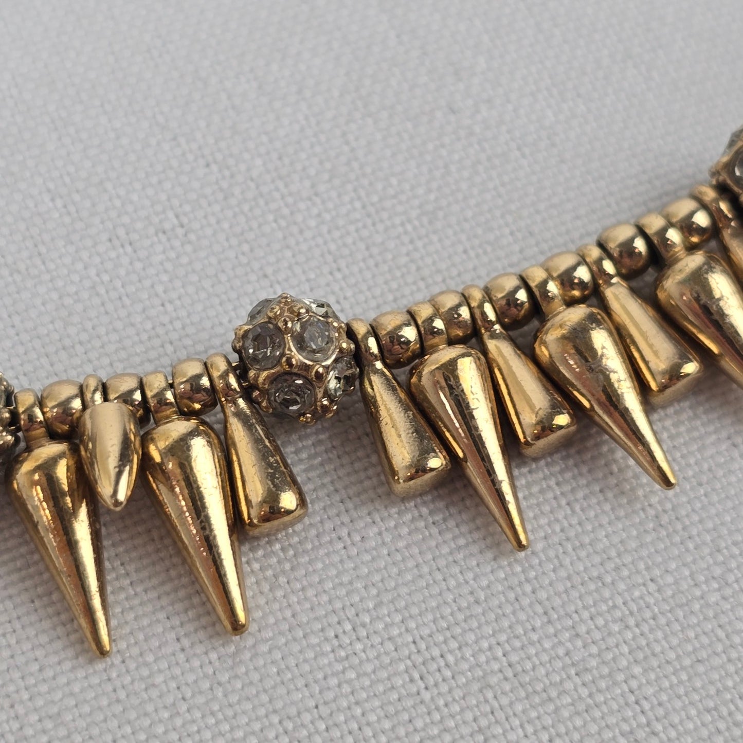 Stella & Dot Renegade Gold Tone Cluster Necklace