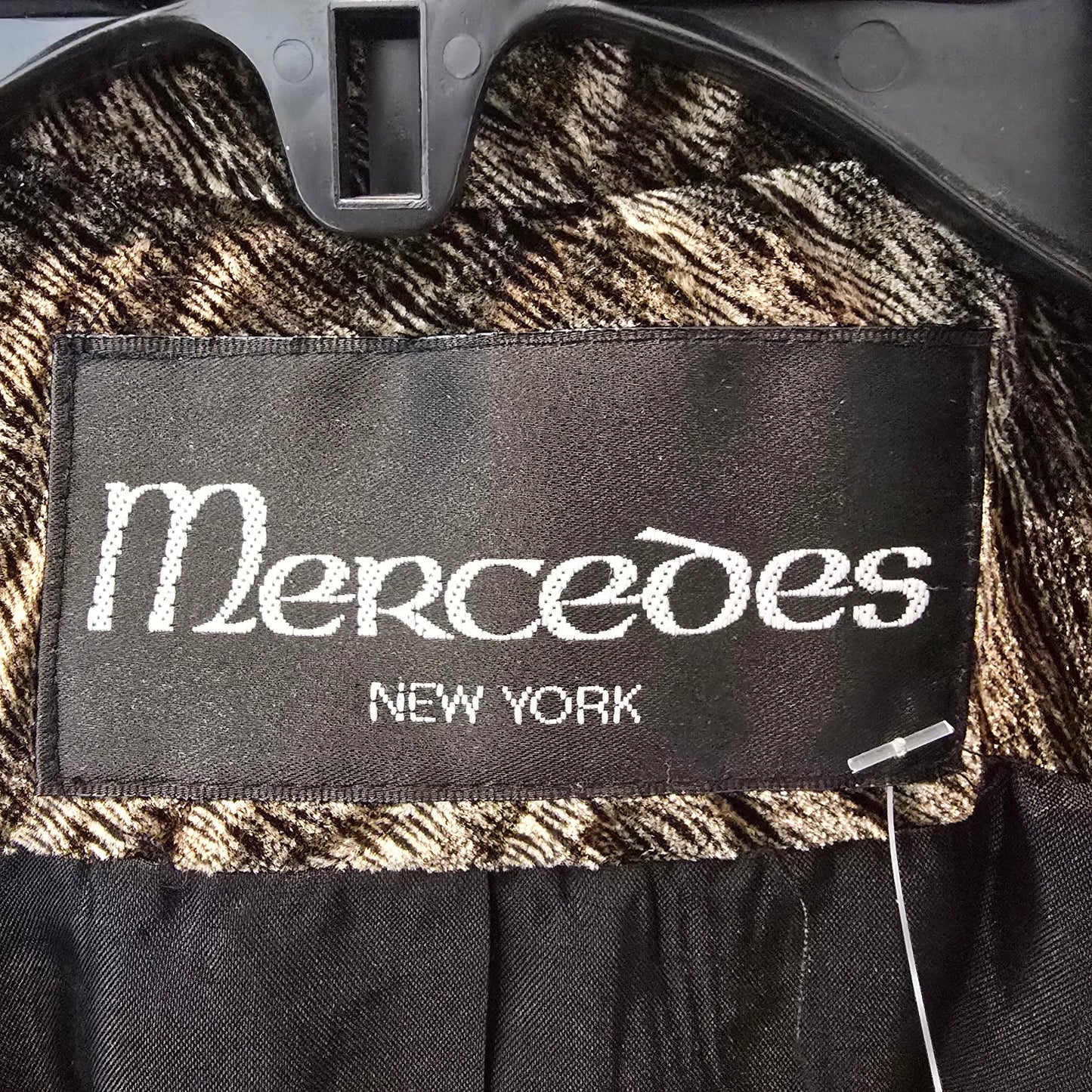 Vintage Mercedes Brown Velour Button Blazer Size 14