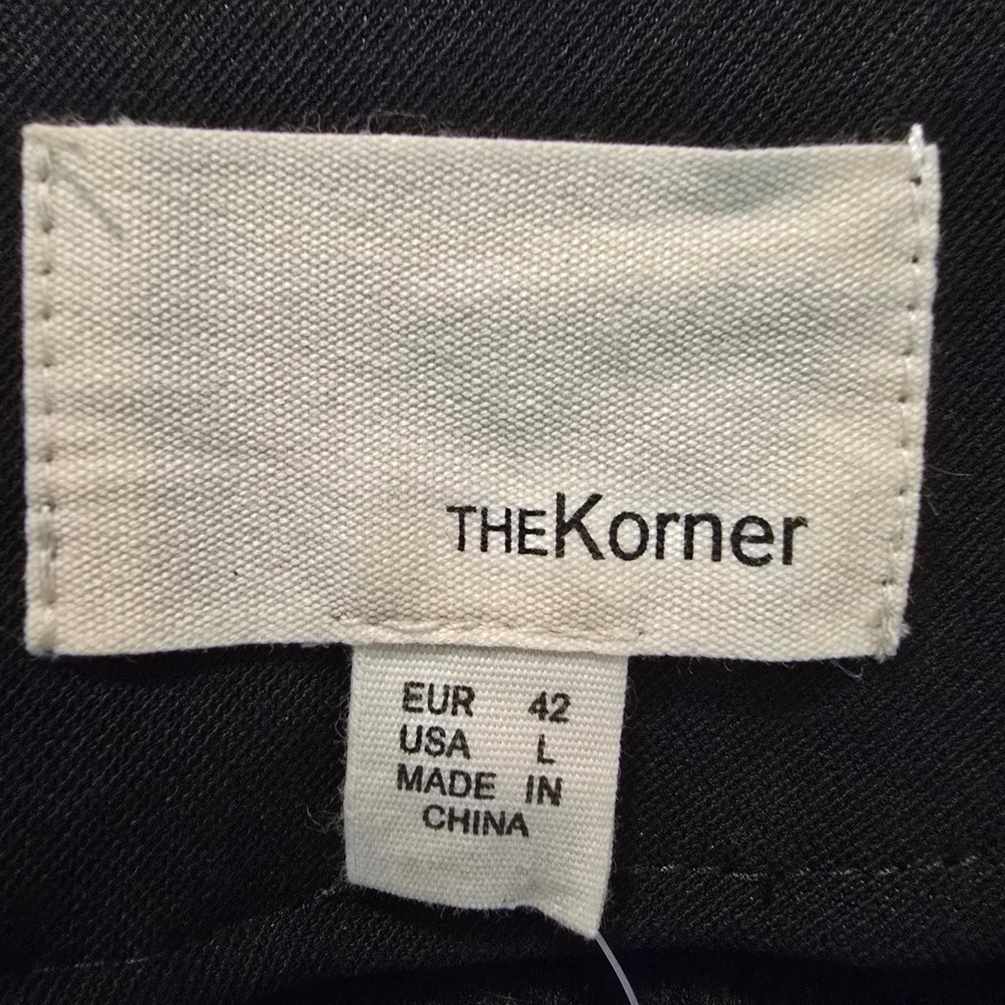 The Korner Black Button Up Blazer Jacket Size L