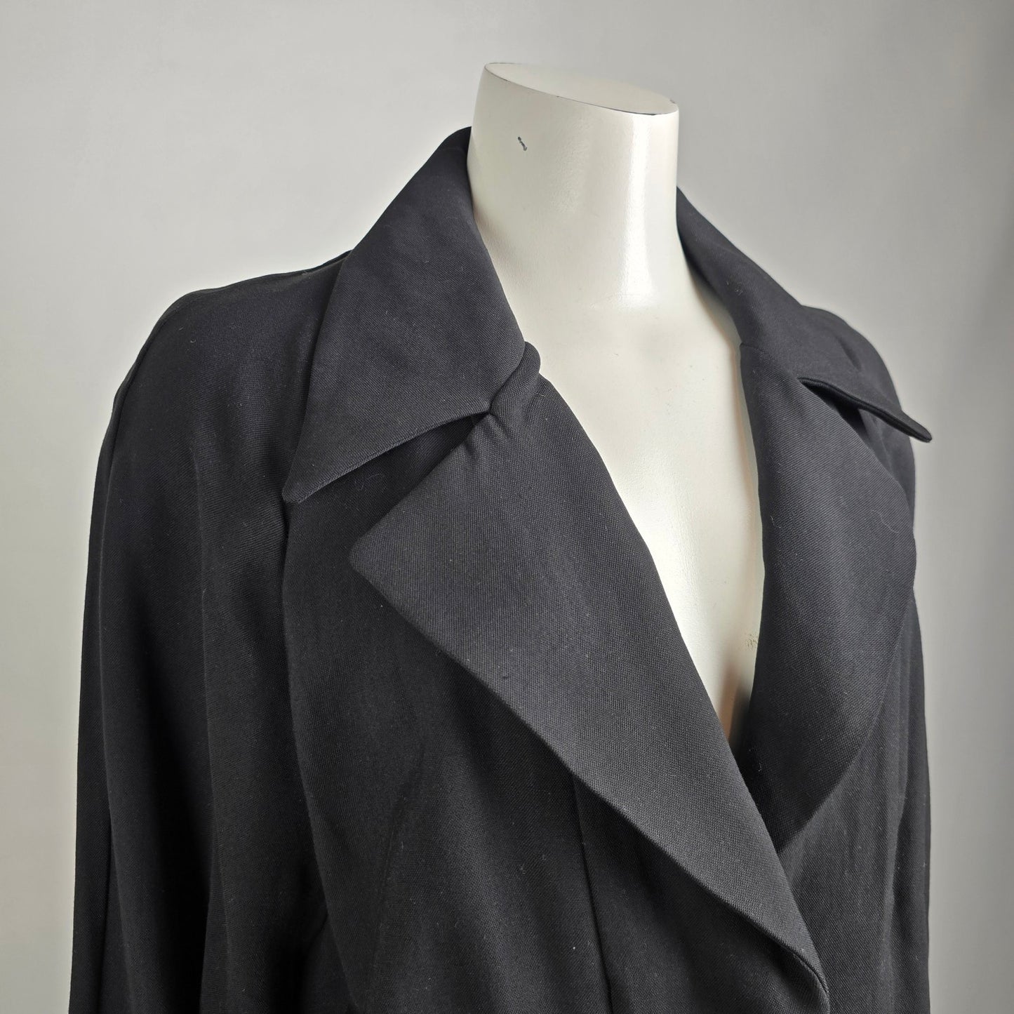 The Korner Black Button Up Blazer Jacket Size L