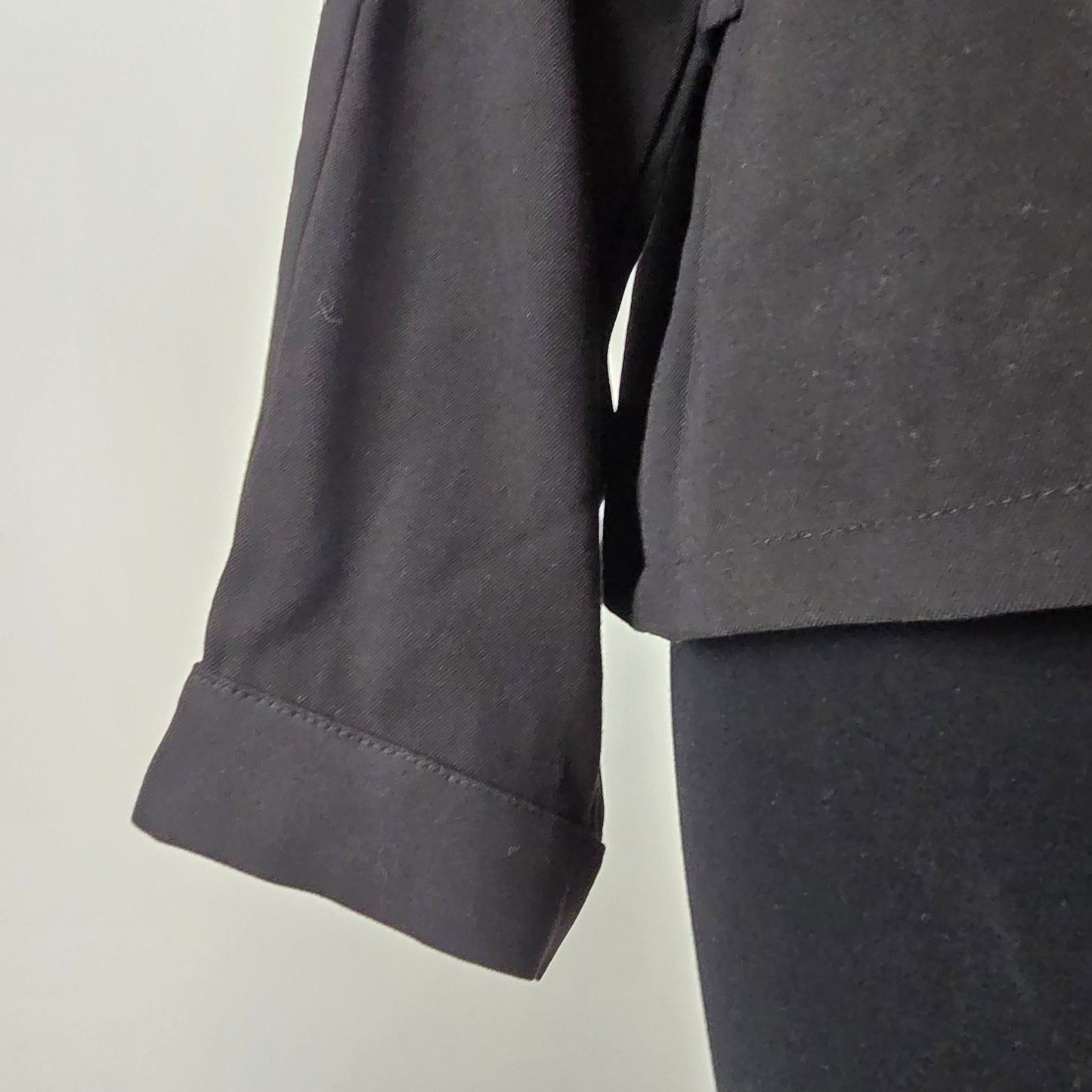 The Korner Black Button Up Blazer Jacket Size L