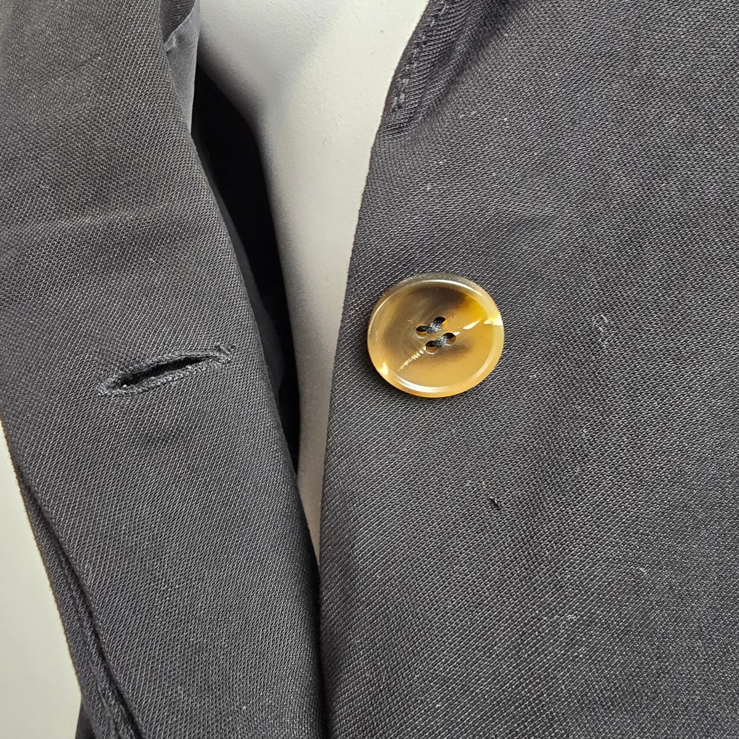 The Korner Black Button Up Blazer Jacket Size L