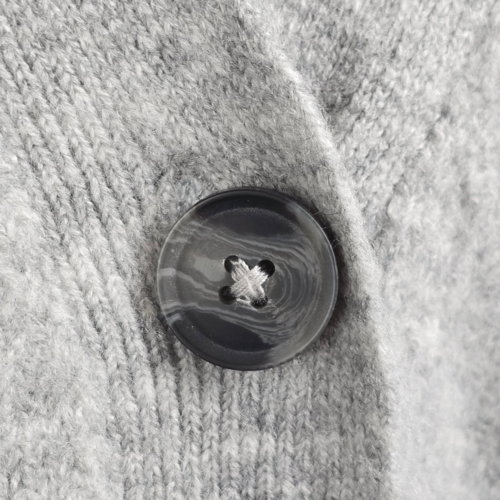Grey Knit Button Up Cardigan Size M/L