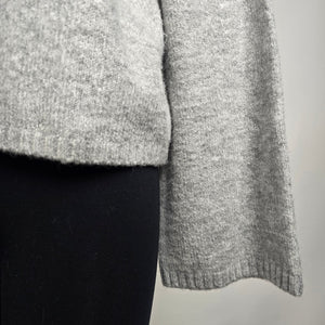 Grey Knit Button Up Cardigan Size M/L