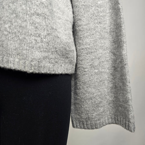 Grey Knit Button Up Cardigan Size M/L