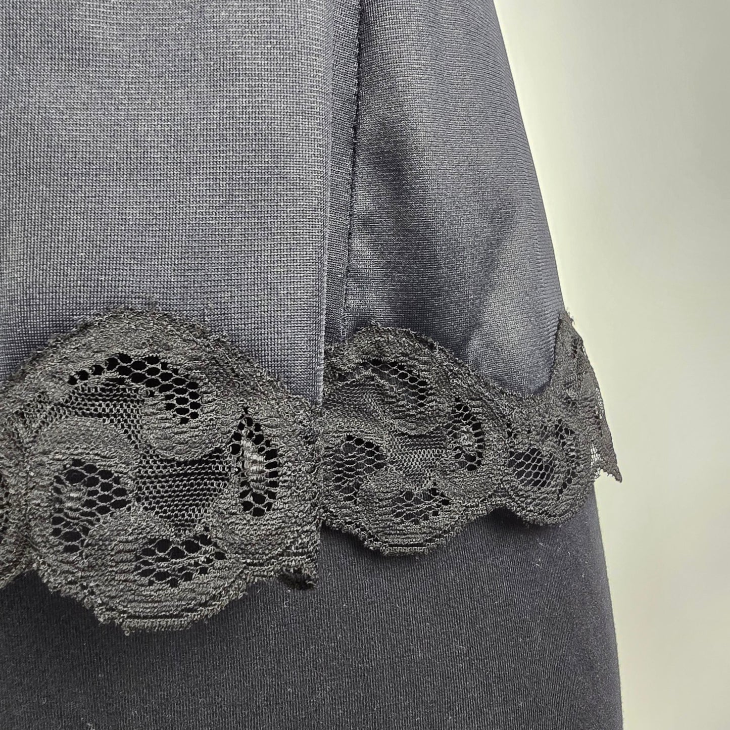 Vintage Black Lace Lingerie Top Size S