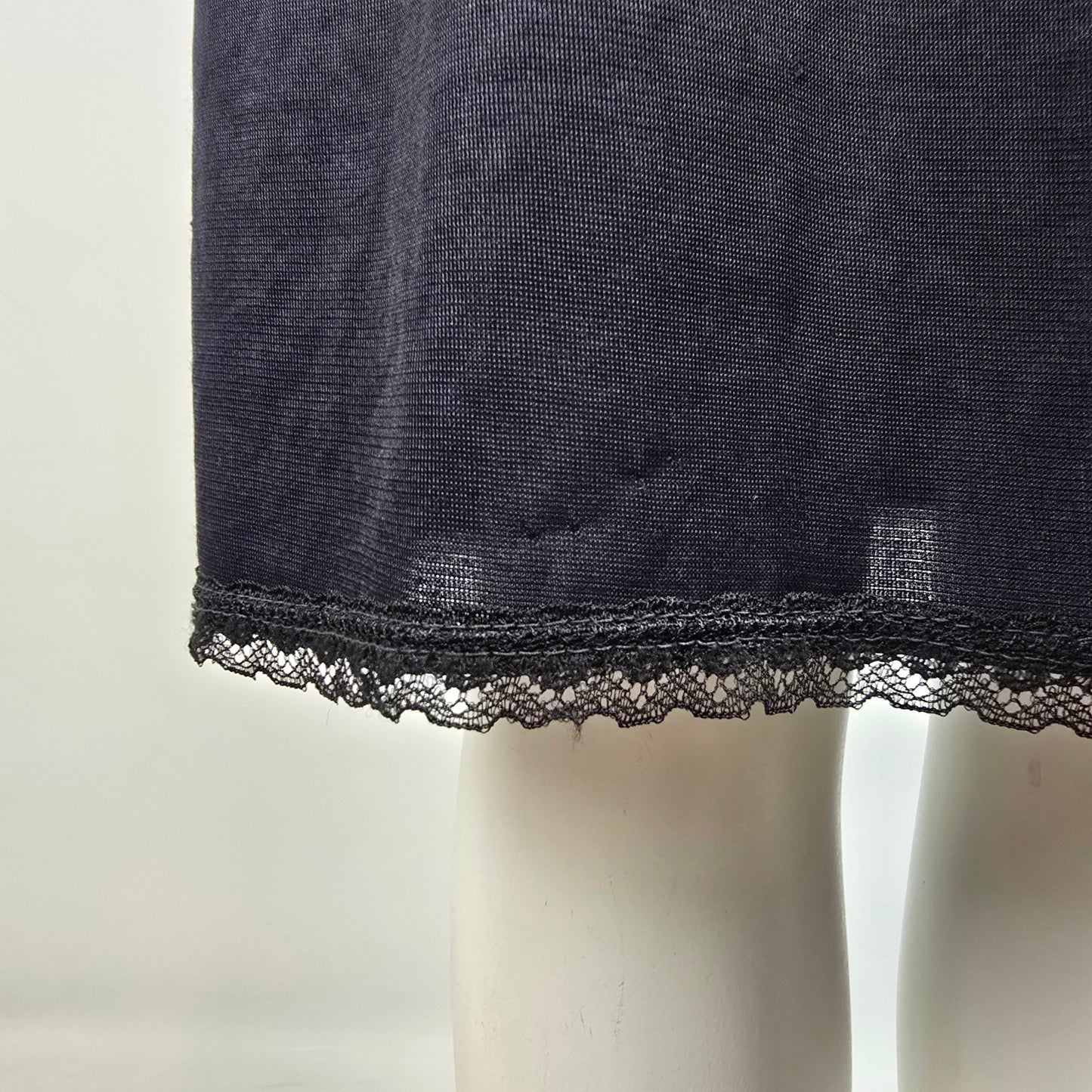 Vintage Black Full Slip Dress Size M