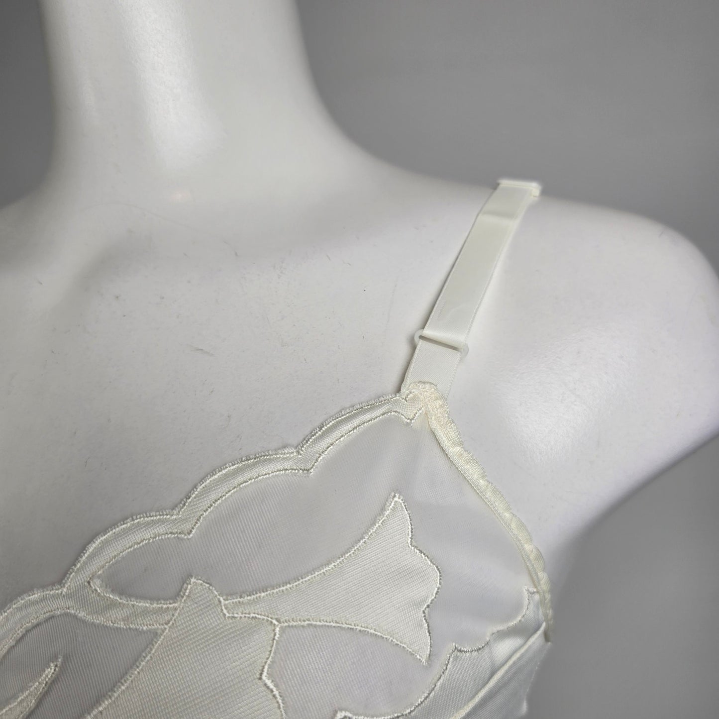 Vintage White Full Slip Dress Size S