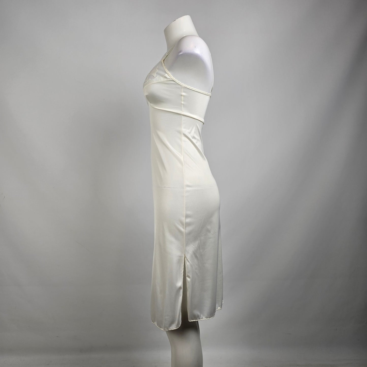 Vintage White Full Slip Dress Size S