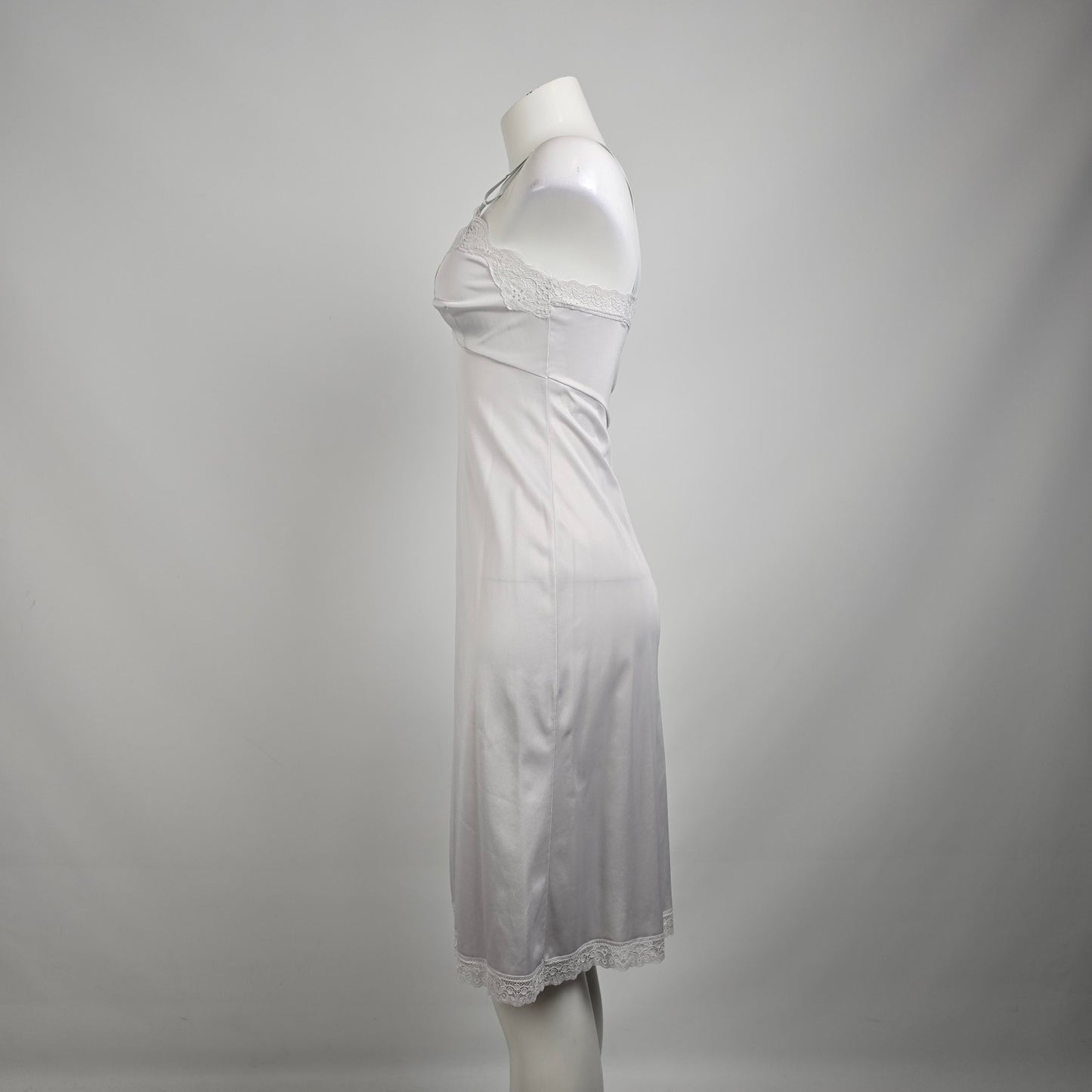 Vintage Grey Full Slip Dress Size S