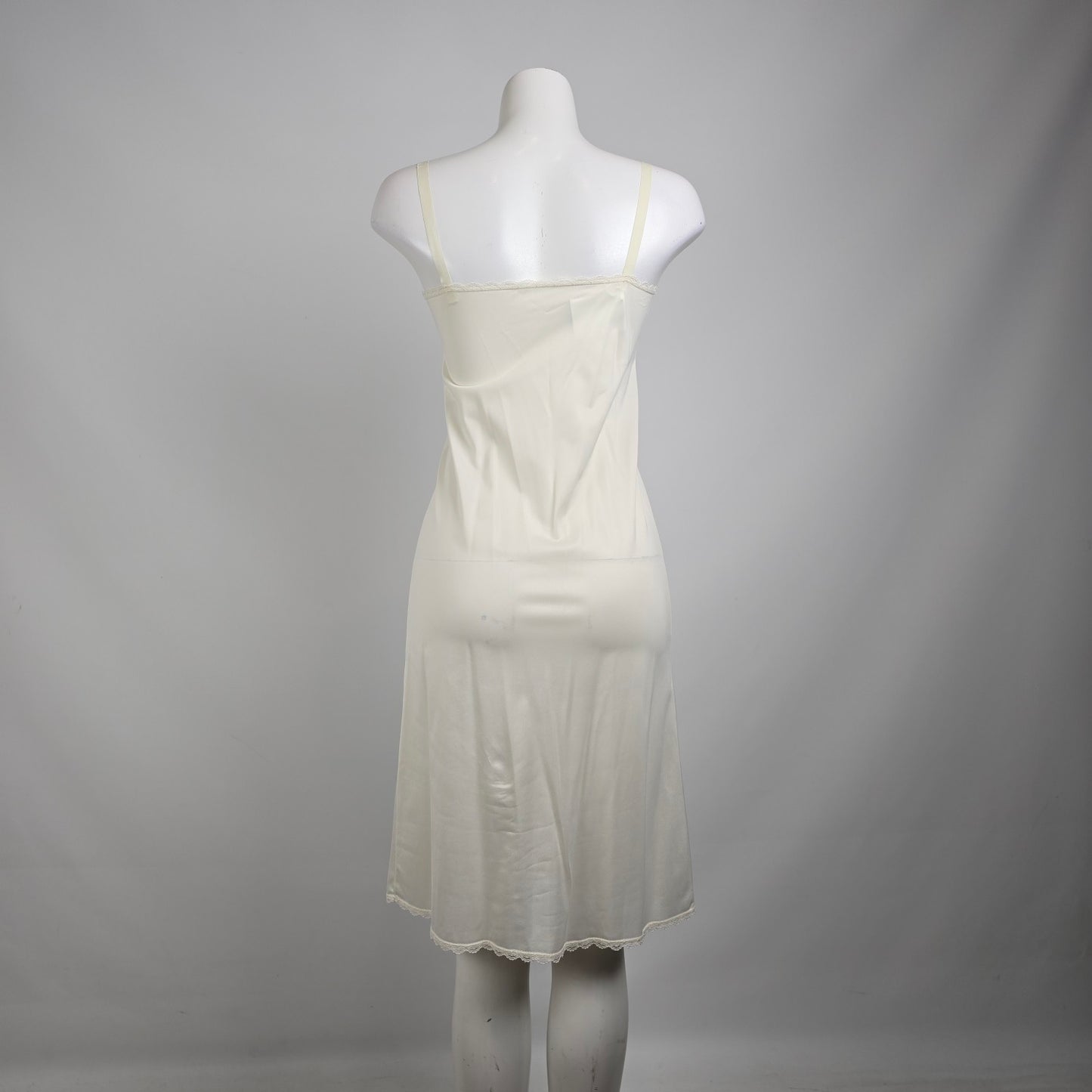 Vintage Cream Full Slip Dress Size S