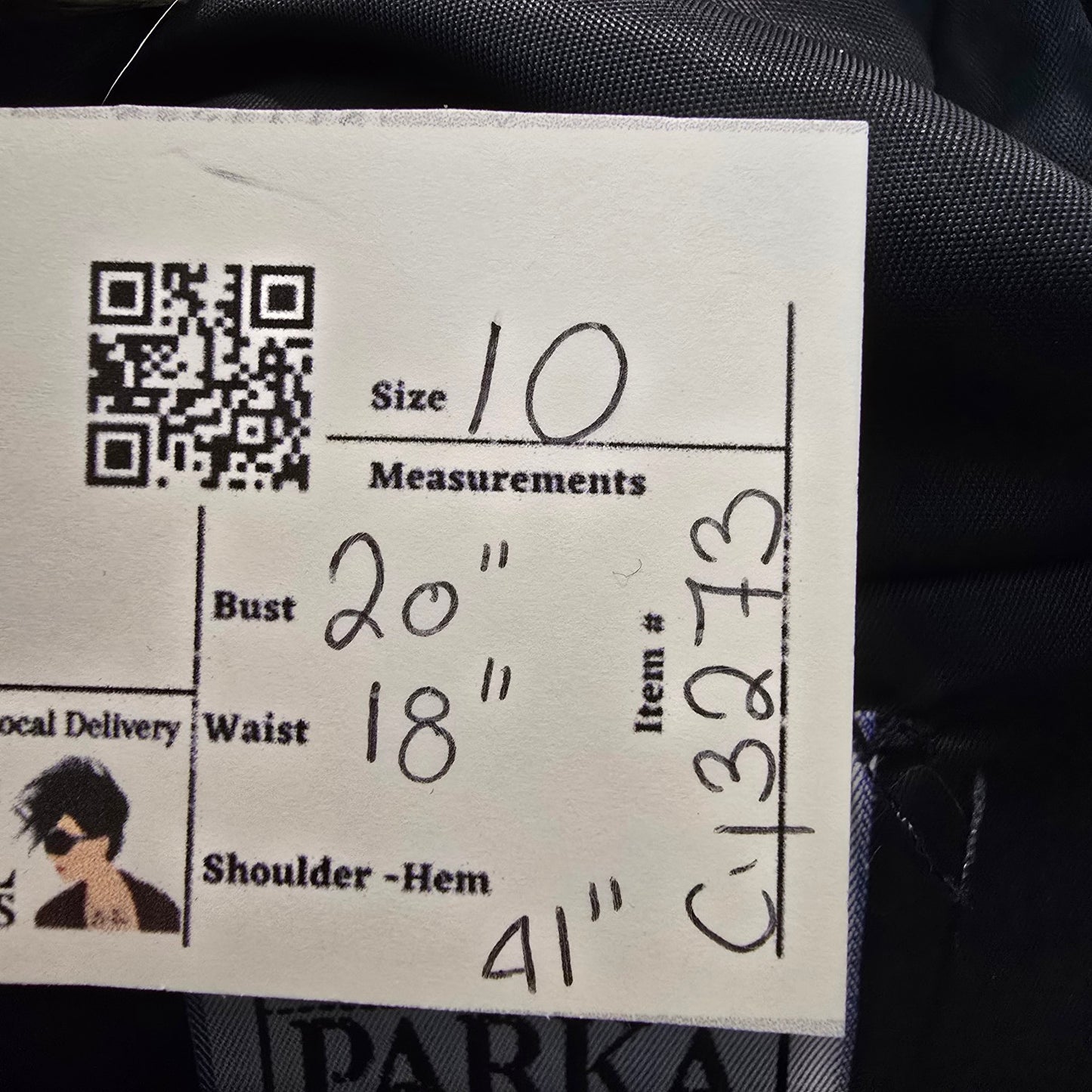 Vintage Inuit Yukon Parks Blue Wool Fur Trimmed Parka Size 10