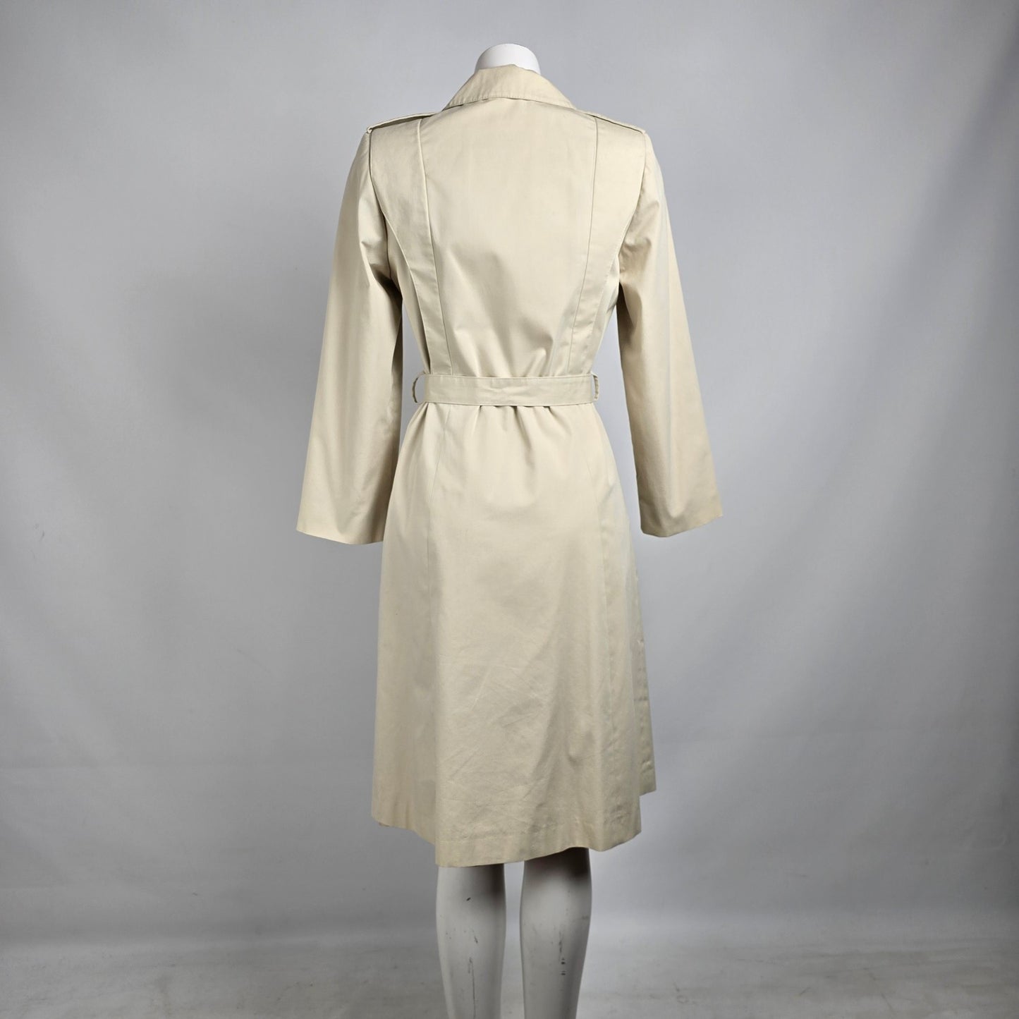 Vintage Beige Belted Light Jacket Size M