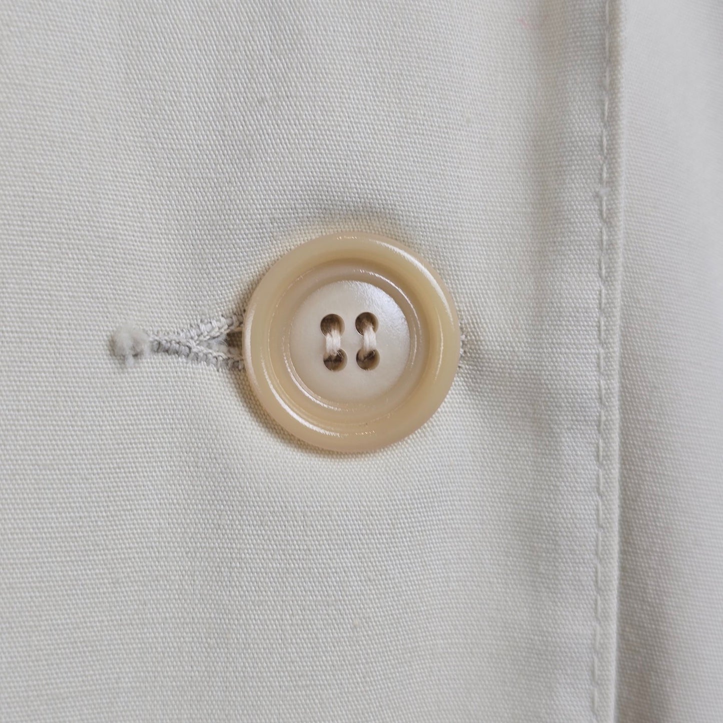 Vintage Beige Belted Light Jacket Size M