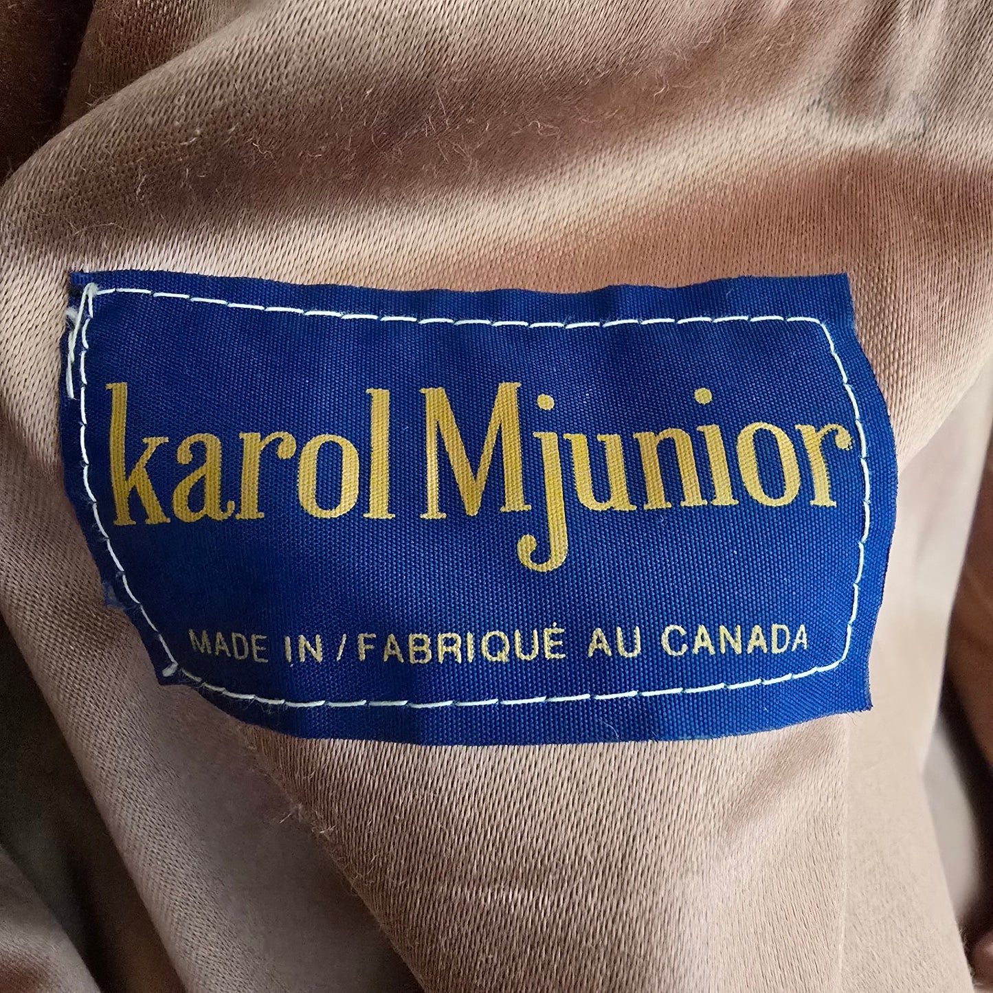 Vintage Camel Brown Wool Neck Tie Pea Coat Size S/M