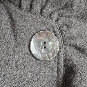 Renuar Black Ruffle Wool Button Up Jacket Size XXL
