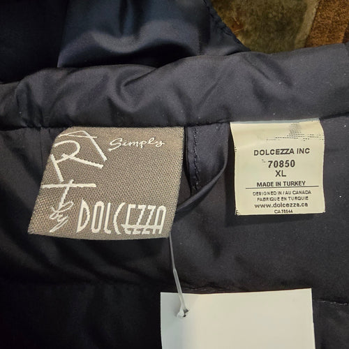 Simply Art by Dolcezza Papers Long Puffer Jacket Size XL