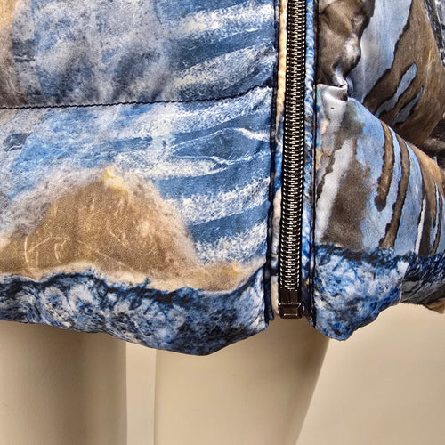 Simply Art by Dolcezza Papers Long Puffer Jacket Size XL
