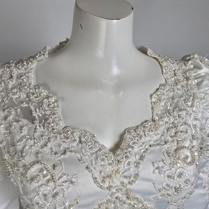Maria Hong Vintage 90s Hollywood Glam Wedding Dress Size 12