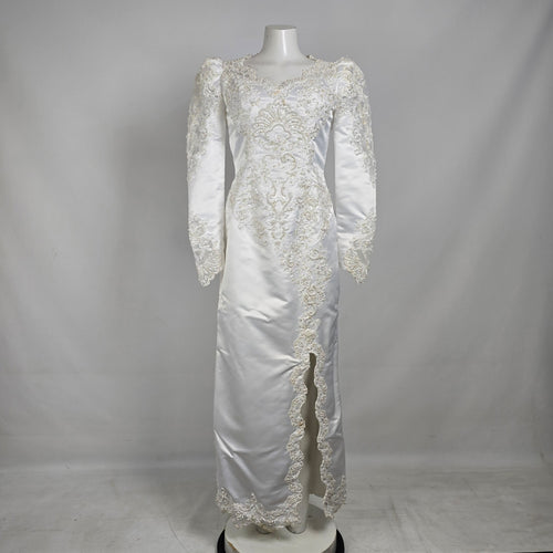 Maria Hong Vintage 90s Hollywood Glam Wedding Dress Size 12