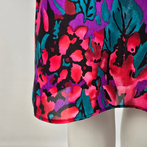 Vintage J.B. Too Pink Peplum Midi Dress Size 12