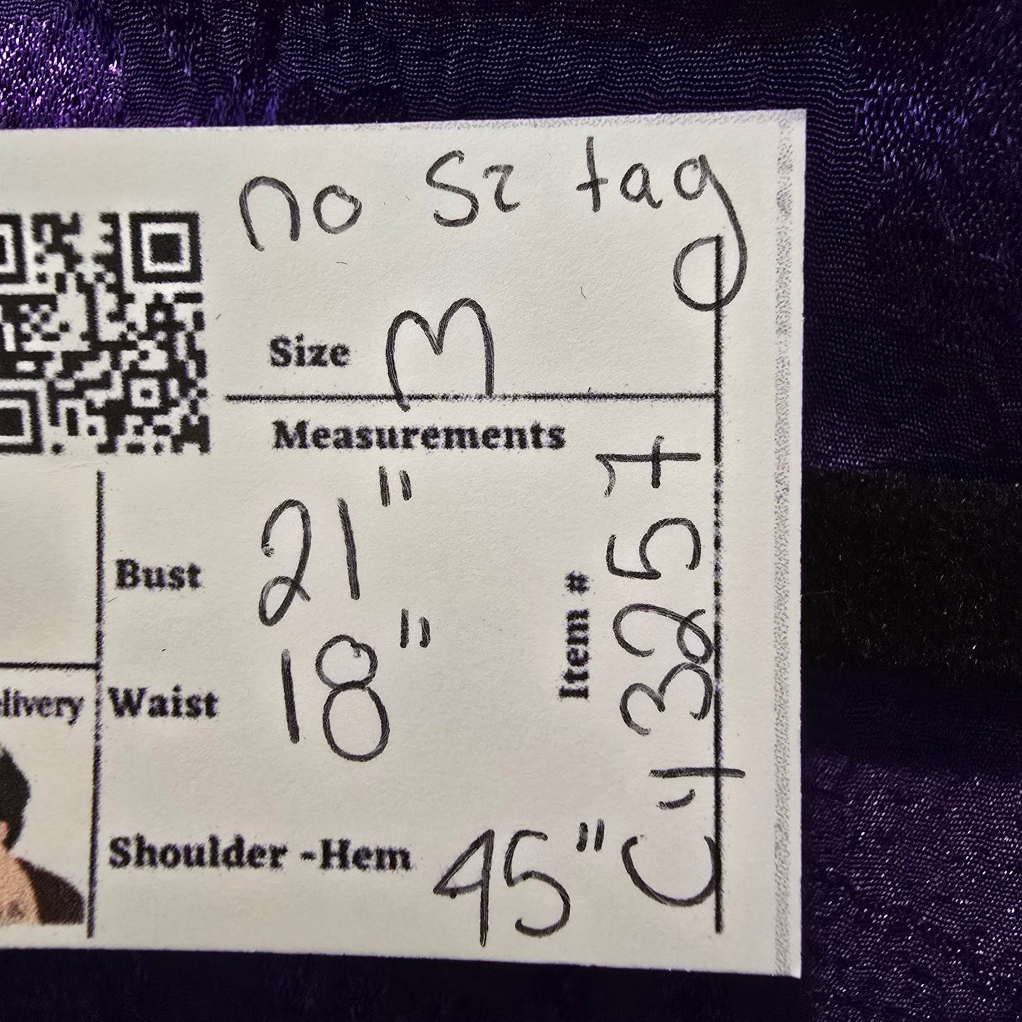 Vintage Impromptu Purple Bellted Midi Dress Size M