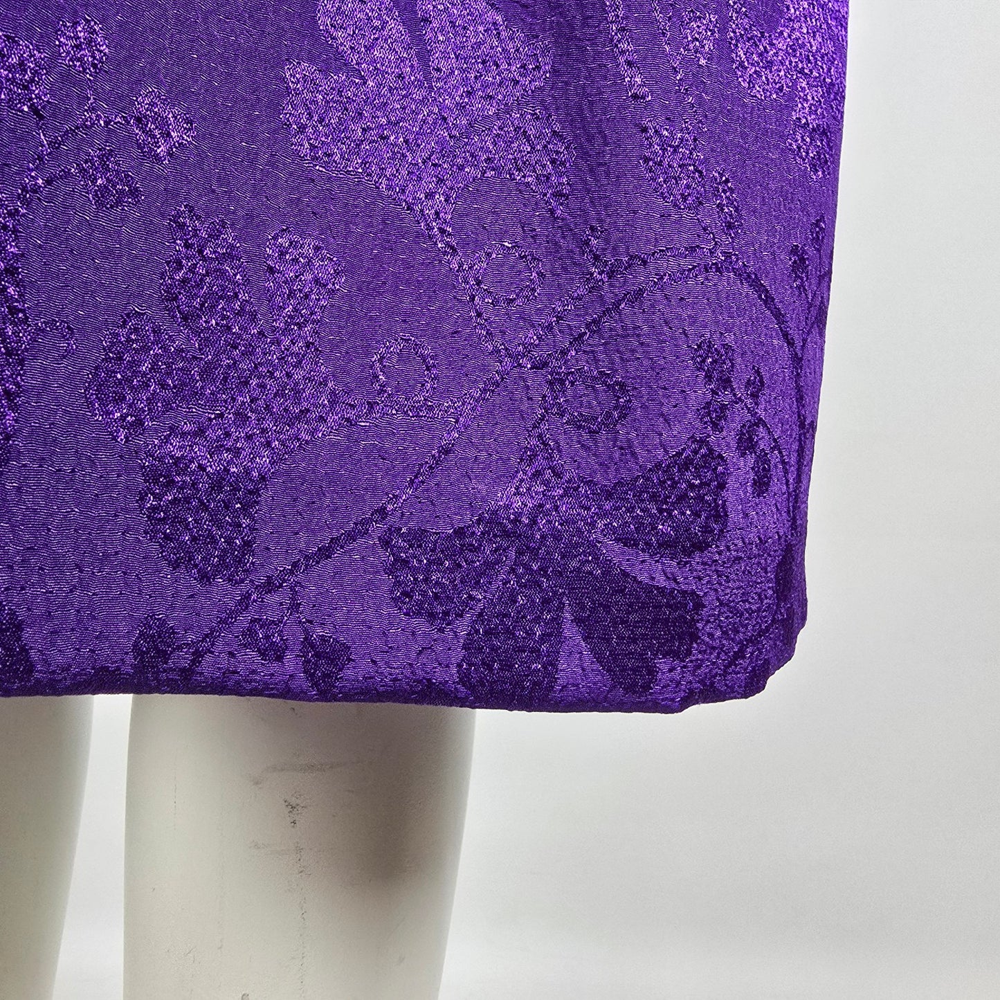 Vintage Impromptu Purple Bellted Midi Dress Size M