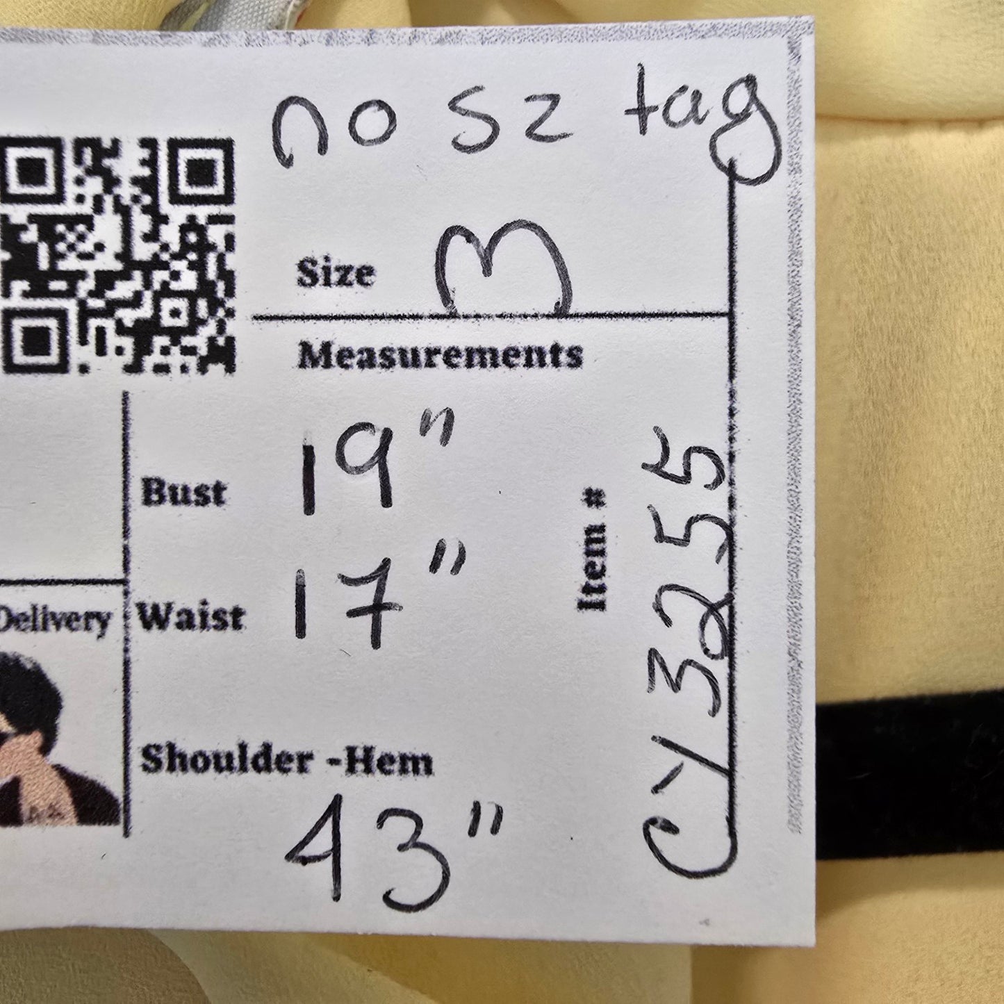 Vintage Yellow Long Sleeve Midi Dress Size S/M