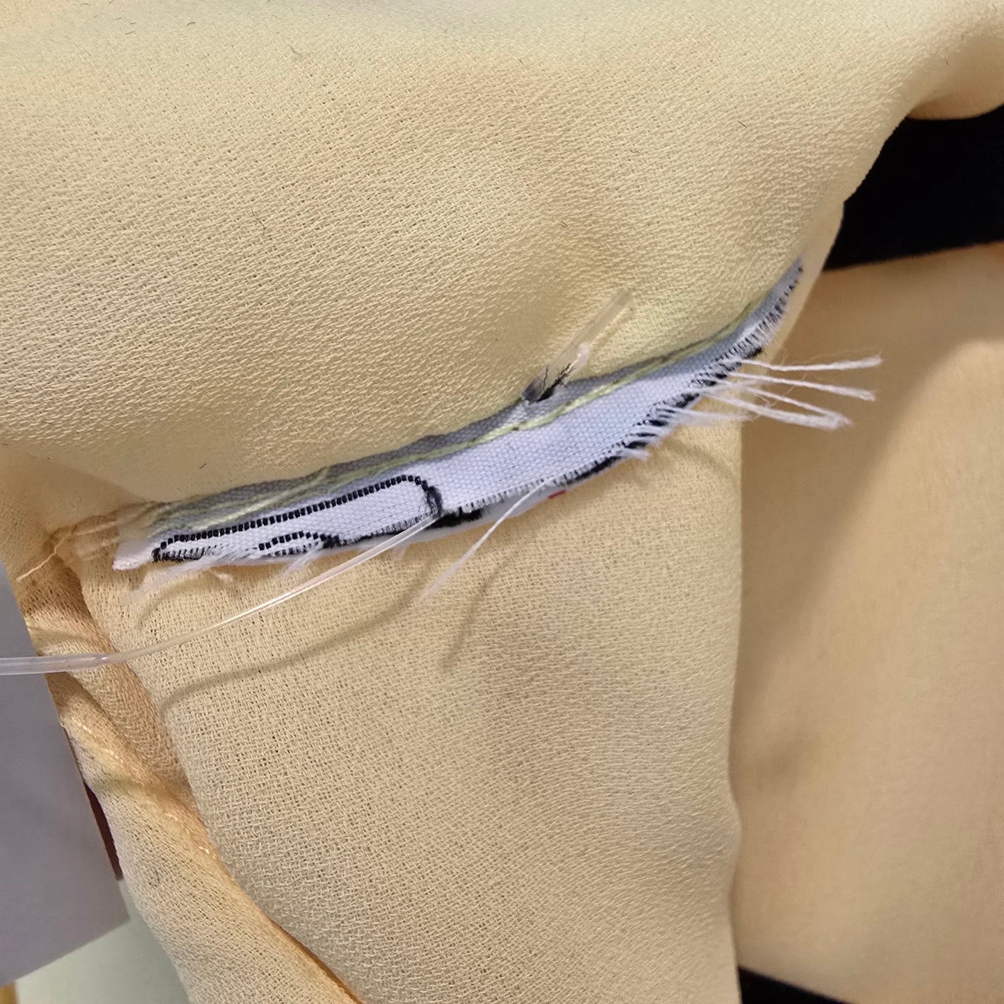 Vintage Yellow Long Sleeve Midi Dress Size S/M