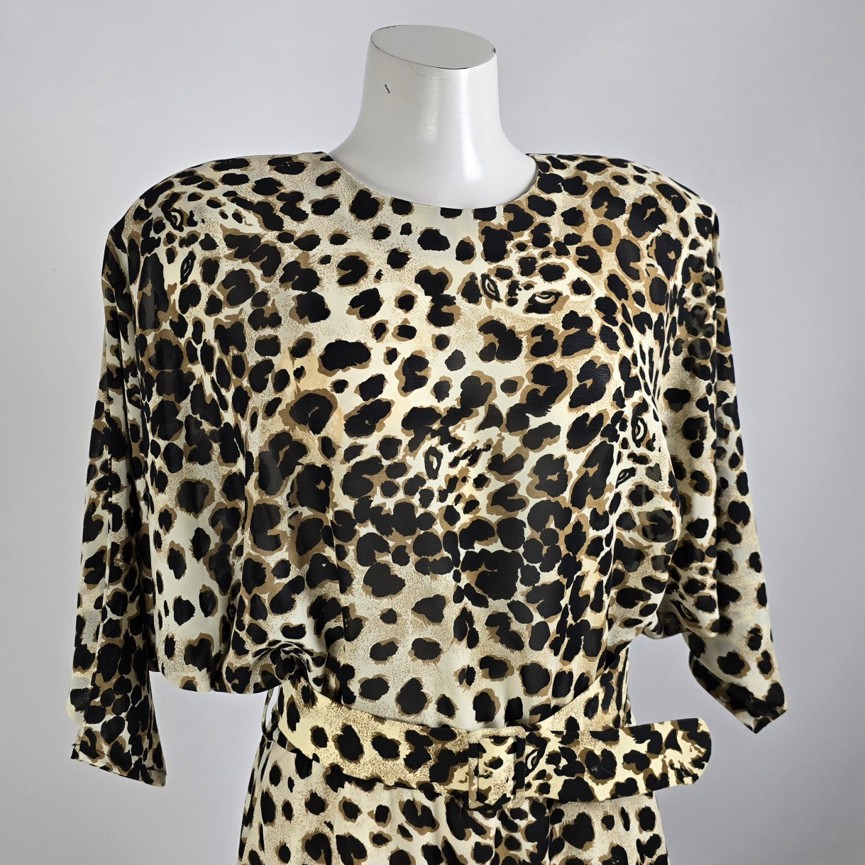 Vintage Joseph Ribkoff Animal Print Dress Size M