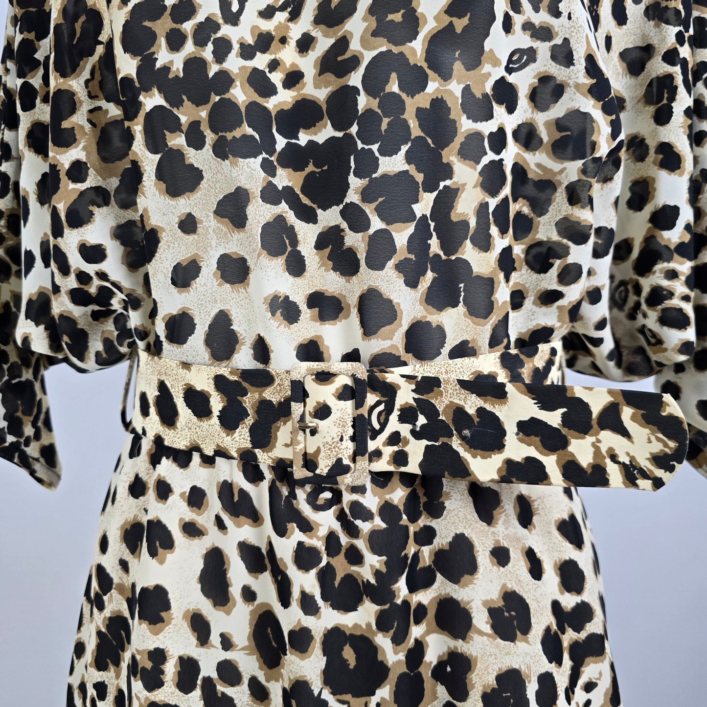 Vintage Joseph Ribkoff Animal Print Dress Size M
