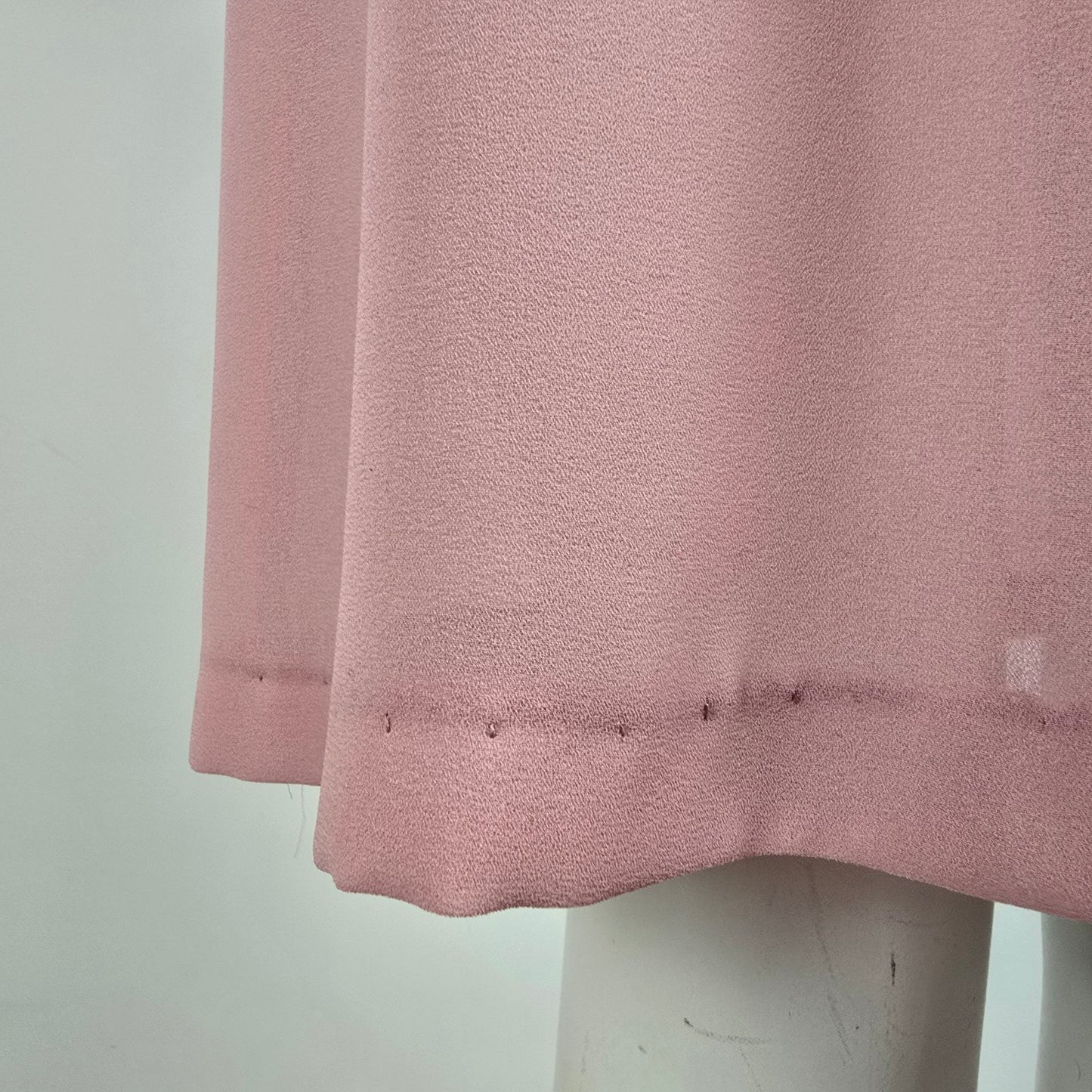 Vintage Pink Lace Collar Midi Dress Size S