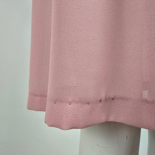 Vintage Pink Lace Collar Midi Dress Size S