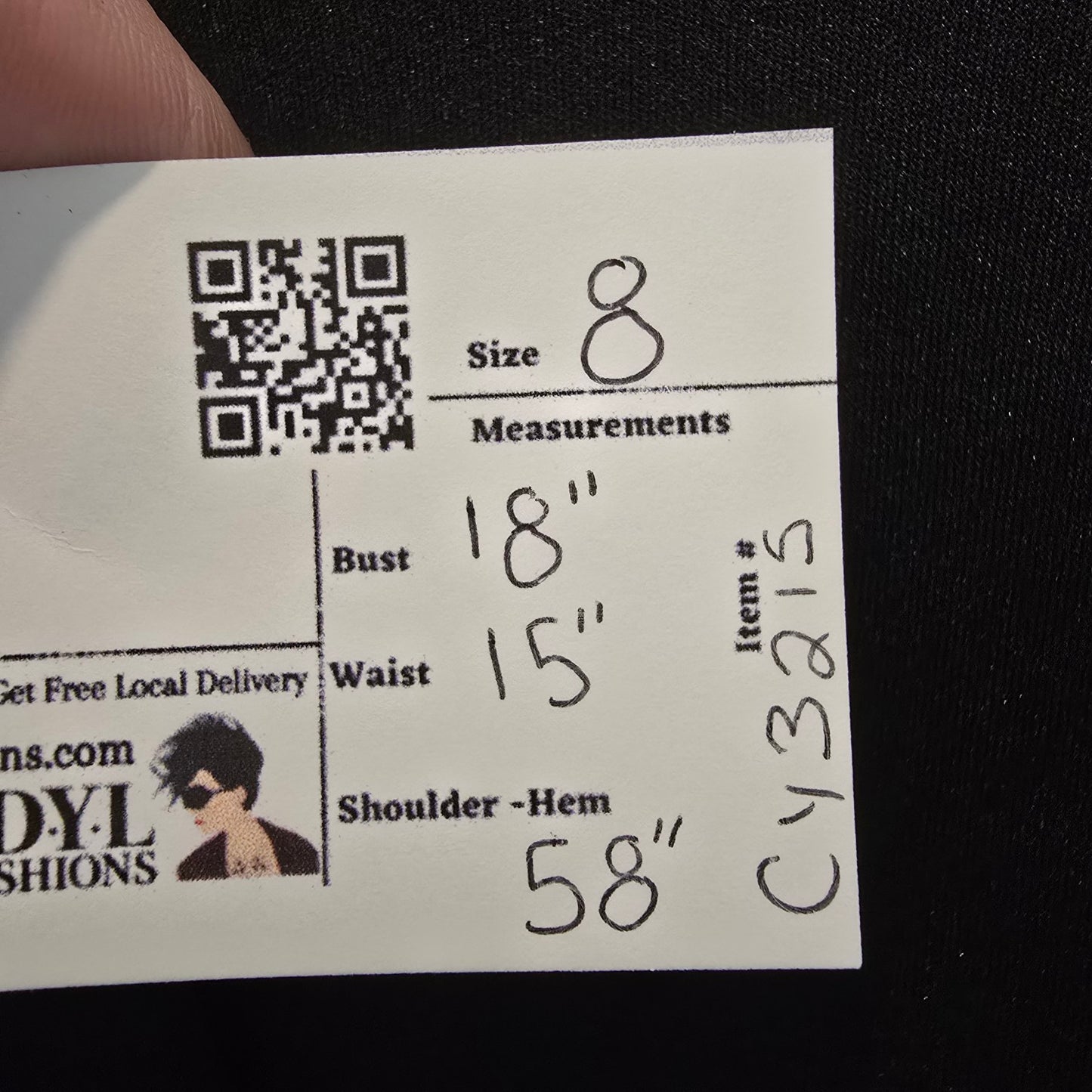 Vintage JS Collections Black Event Dress Size 8