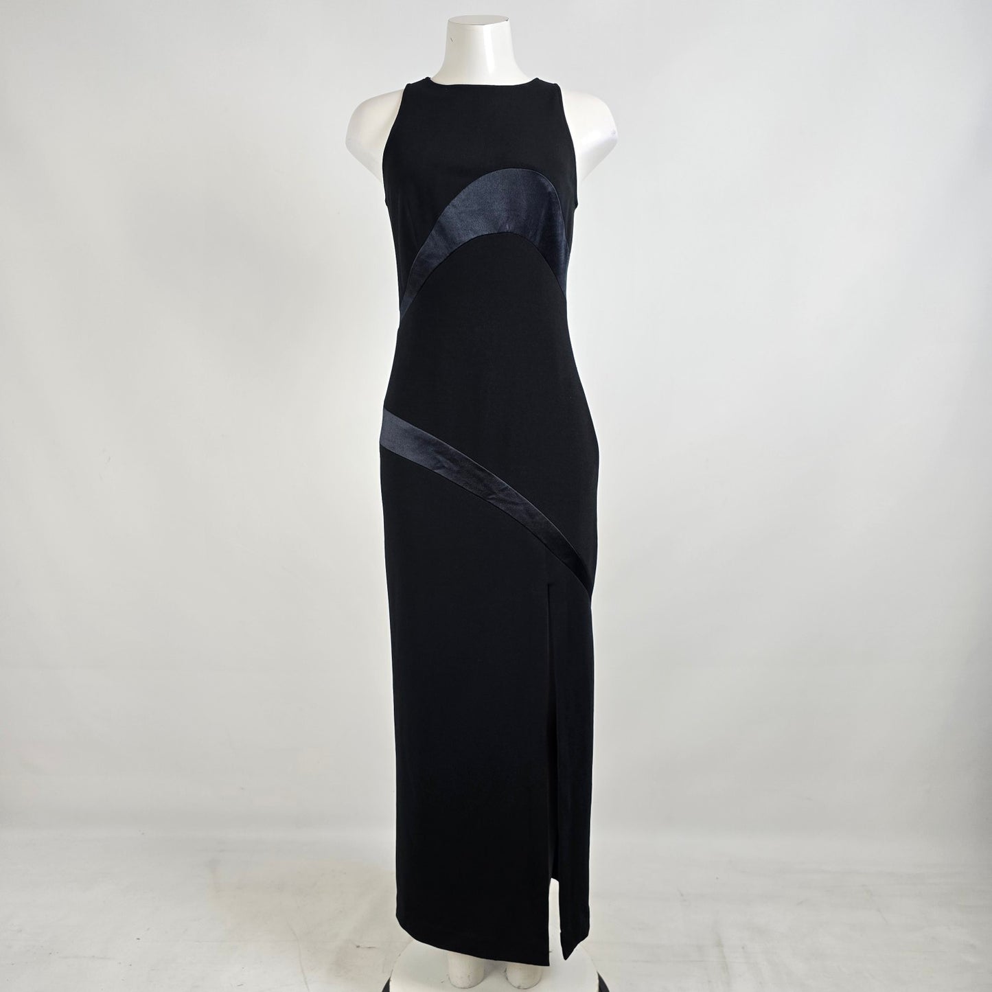 Vintage JS Collections Black Event Dress Size 8