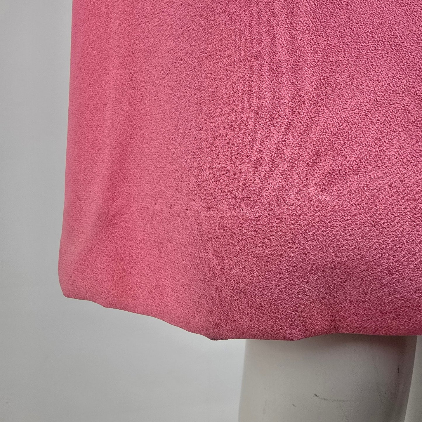 Vintage 60s Pink Sequined Neckline Shift Dress Size M