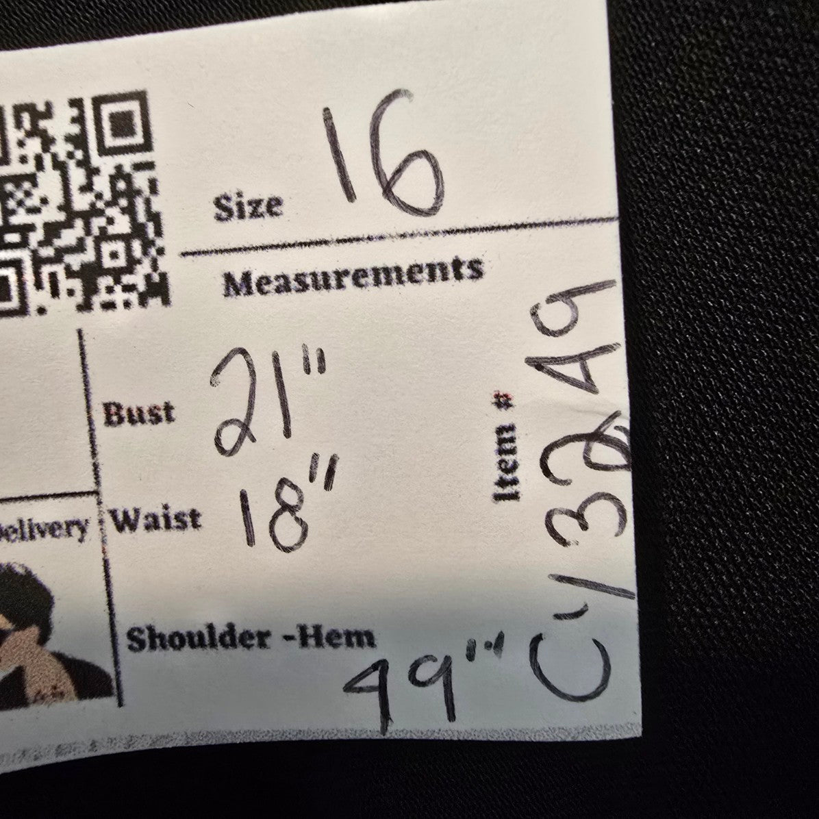 Lauren Ralph Lauren Black Midi Dress Size 16