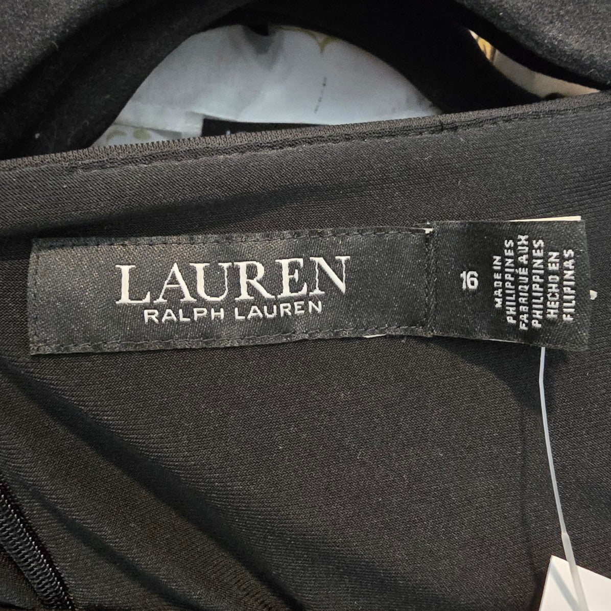 Lauren Ralph Lauren Black Midi Dress Size 16