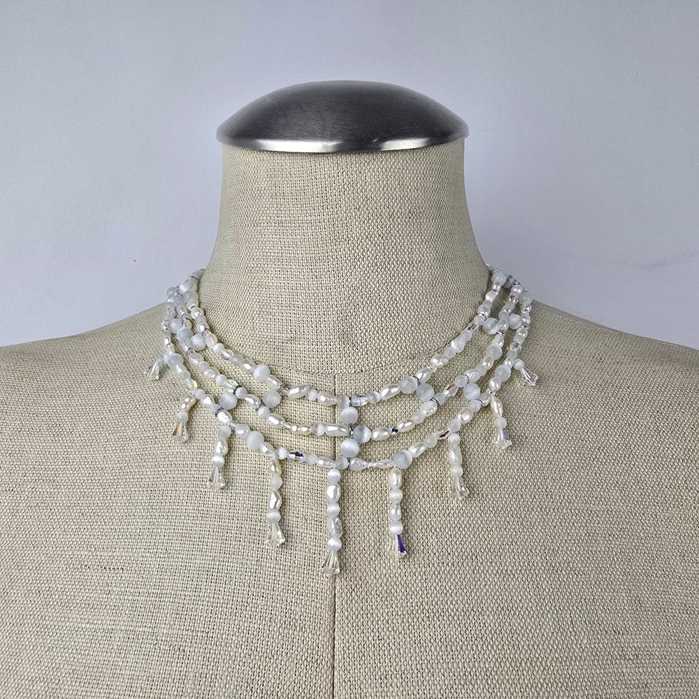 Fifth Avenue Freshwater & Glass Pearl Pacifico Chandelier Necklace