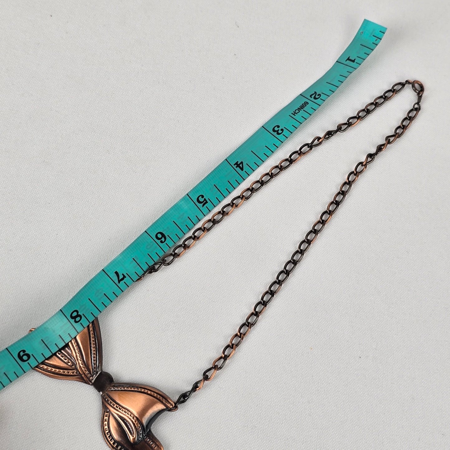 Vintage Copper Bow Necklace